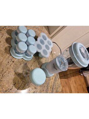 Nutribullet Baby Food Prep System NBY-50100 32oz Blender, Blue/White